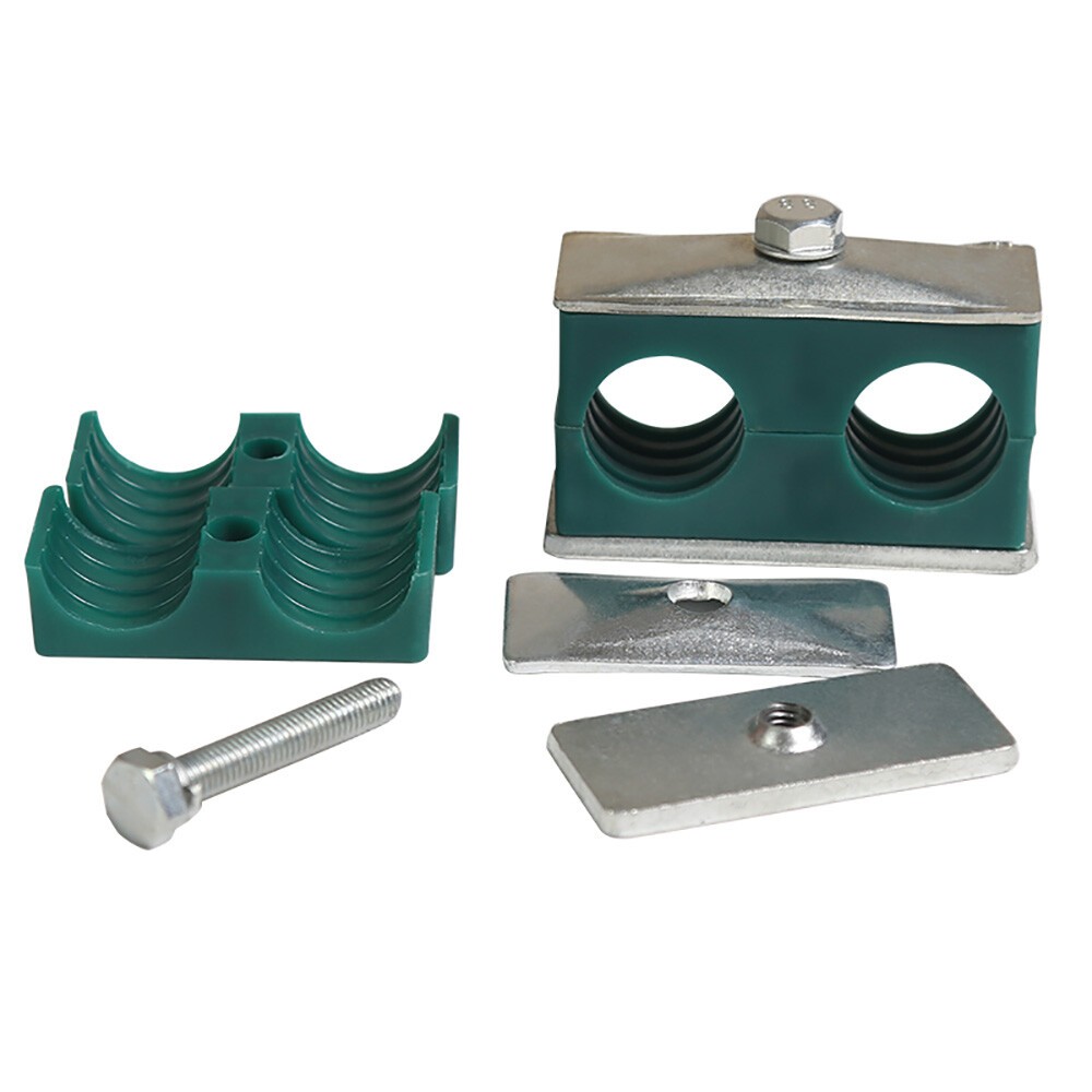 Beta Hydraulic Clamps Twin Series, Steel Polypropylene 6-42mm 2 hole