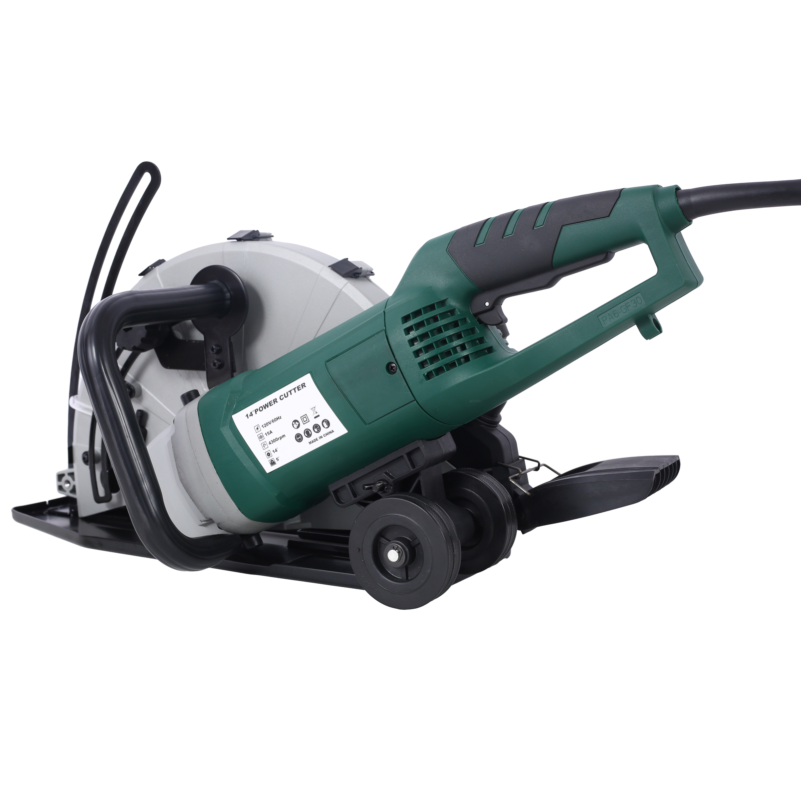14″ Wet/Dry Electric Corded Circular Concrete Saw/Power Angle Cutter 2600W