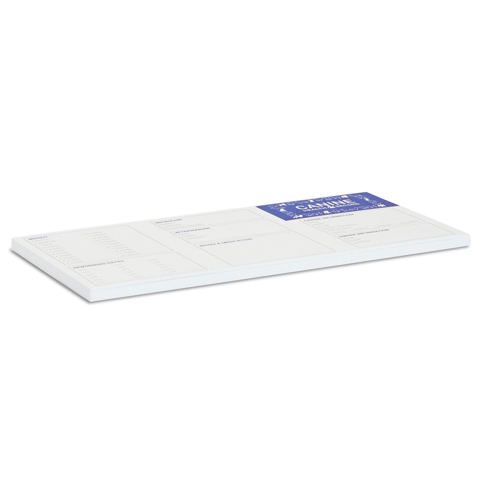 Juvale Puppy Record Card – Compact Portable Vaccination 24 Pack, White