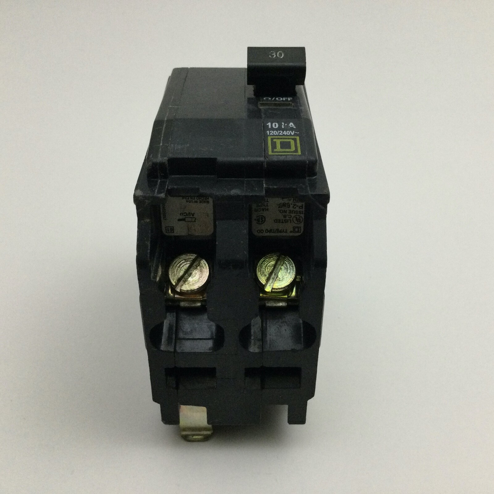 SQUARE D QO230 30 amp 2 pole Type QO Circuit Breaker YELLOW FACE
