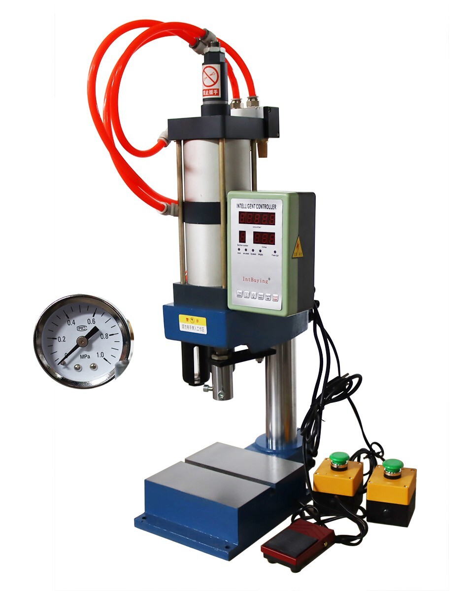 110V 2205Lbs/1000kg Pneumatic Punch Press w/ Controller for Parts Processing