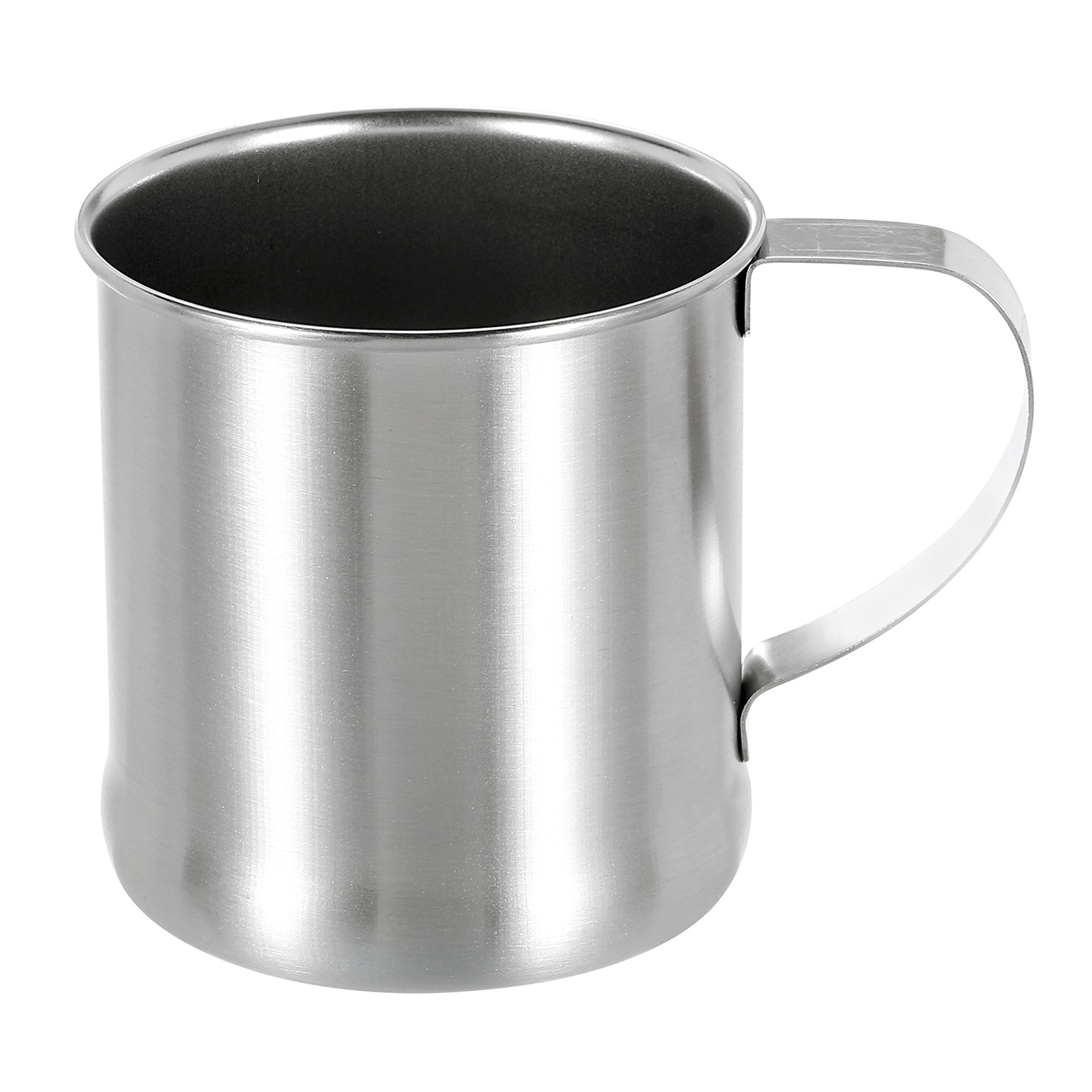 304 Stainless Steel Cup with Handle, 10oz Metal Water Glasses Shatterproof Cup