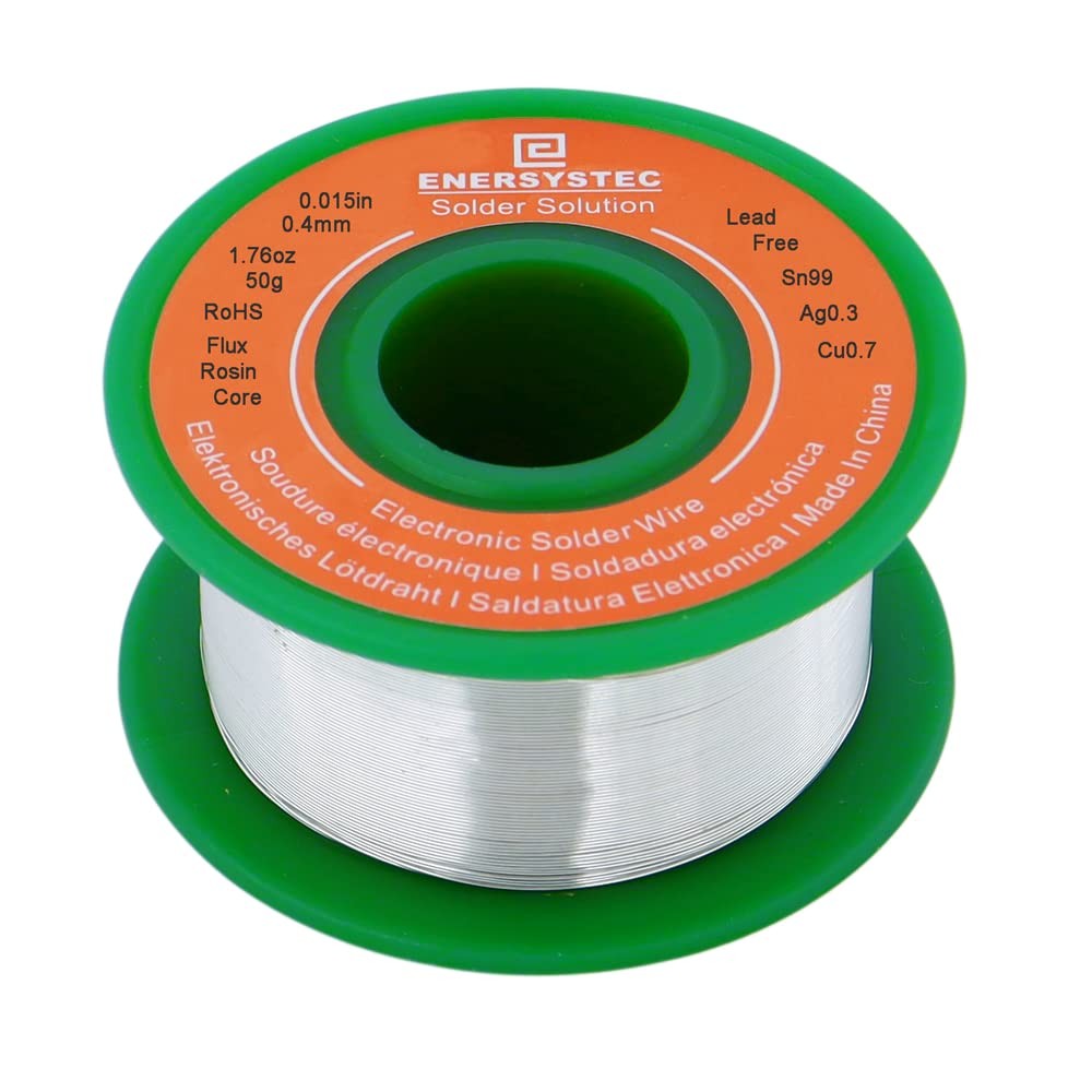 0.4mm Solder Wire Extra Thin Gauge 0.015 inch Diameter Rosin Flux Core Lead-