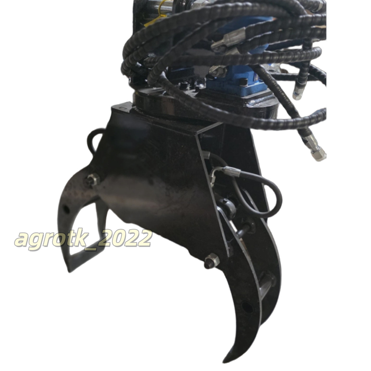 Agrotk Hydraulic Rotation Rock Log Grapple Mini Excavator Attachment 12EX-XZZMQ