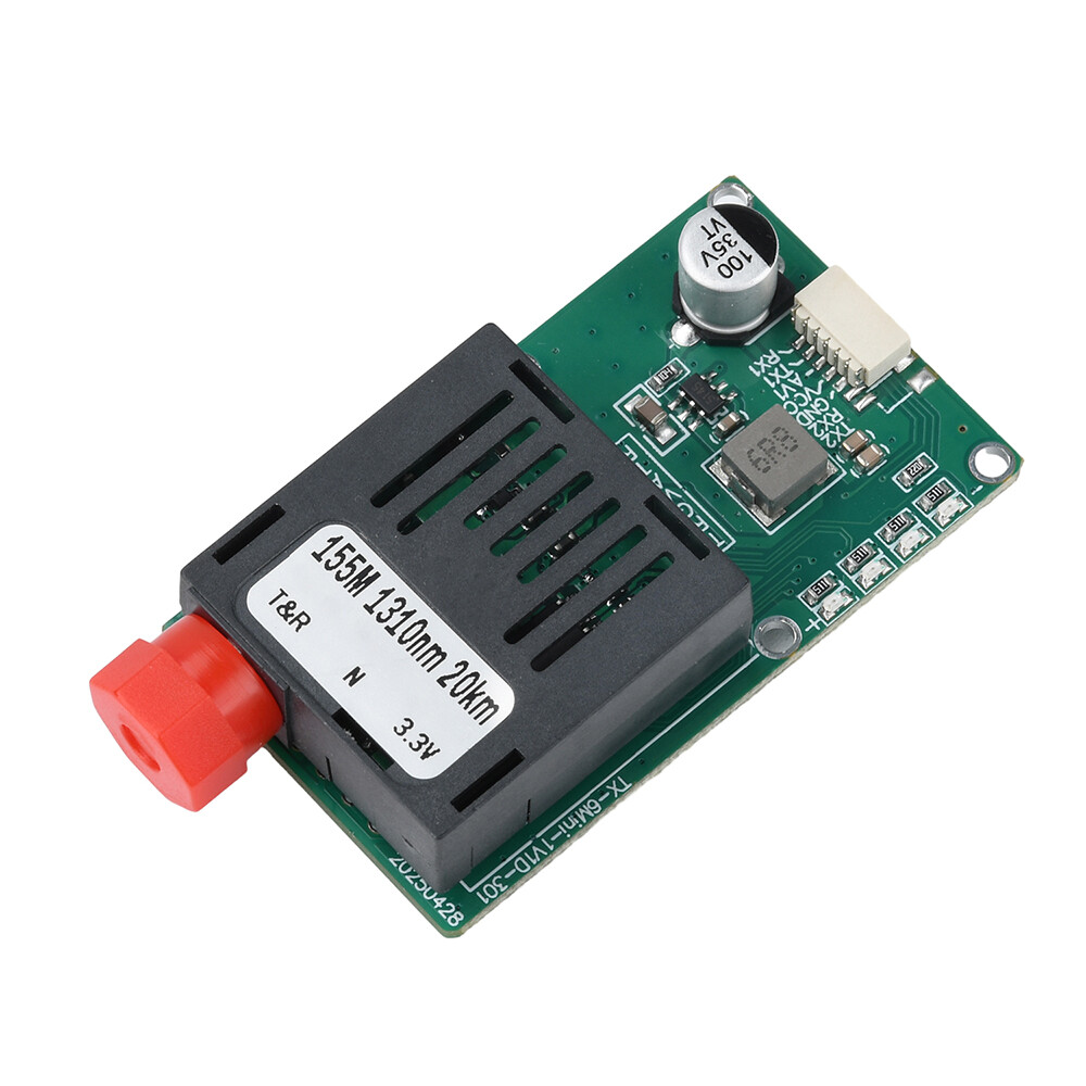 TTL Optical Transceiver Module TTL to Fiber Module FC RX/TX/AV/VCC/GND for Drone