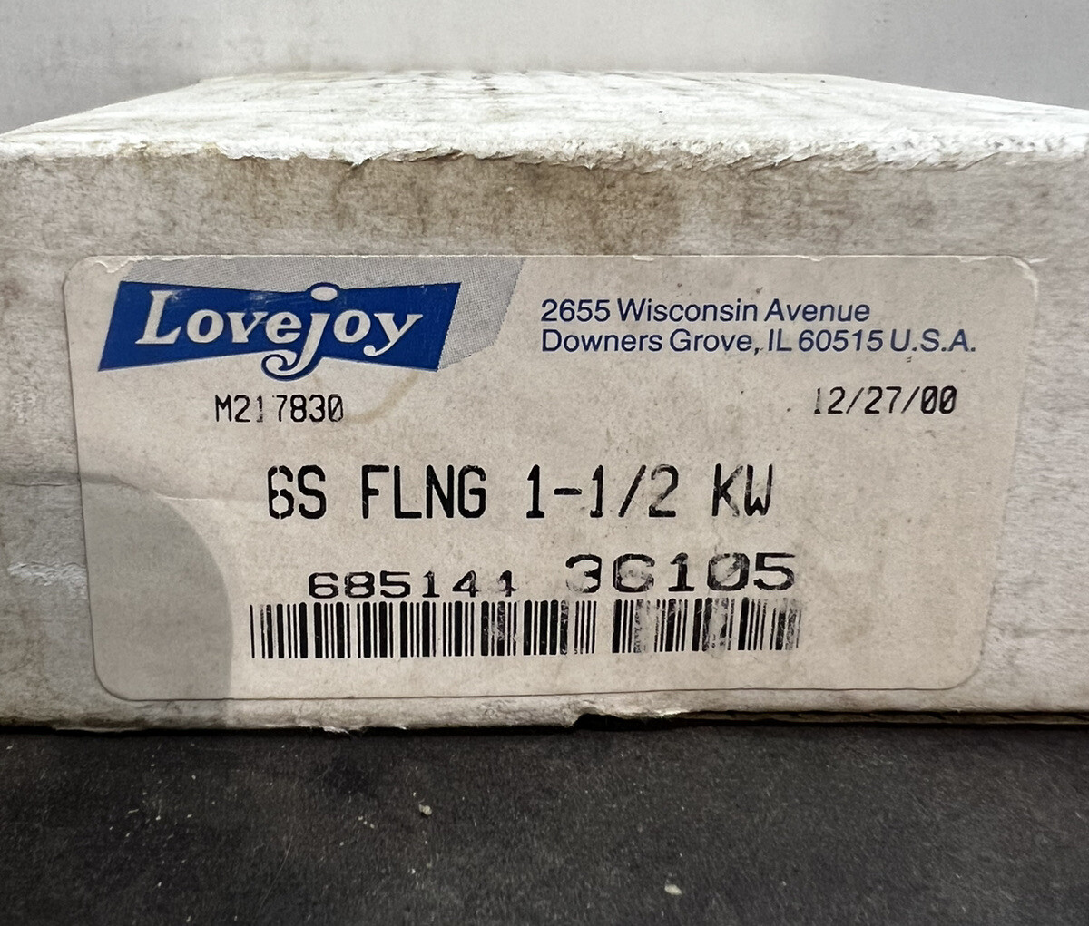 Brand New Lovejoy 6S-1-1/2 KW /36105 Flex Coupling
