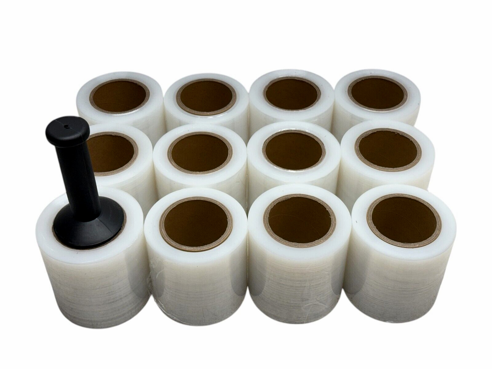 5″ in. x 80 Gauge x 1000FT 12 Rolls Mini Stretch Shrink Wrap Film 80 Gauge