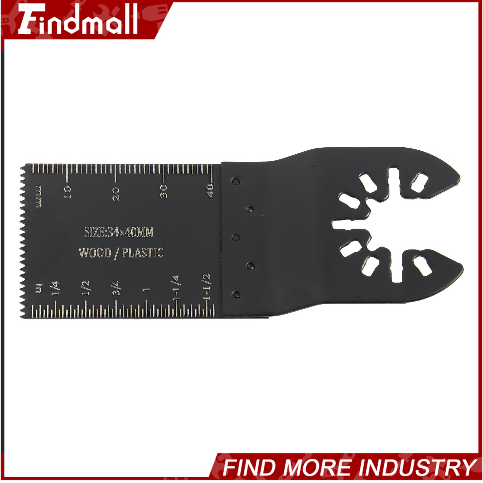 Findmall 55PCS 6 Types Universal Titanium Oscillating Saw Blades Multitool Blade