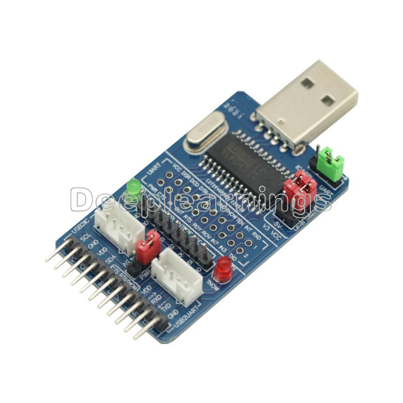 ALL IN 1 Multifunctional USB to SPI/I2C/IIC/UART/TTL/ISP serial Adapter