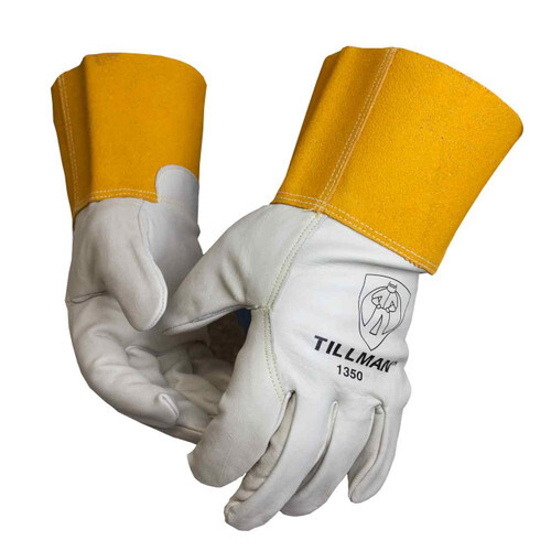 Tillman 1350 Pearl Top Grain Cowhide MIG Welders Work Gloves 4″ Cuff XSM-2XL