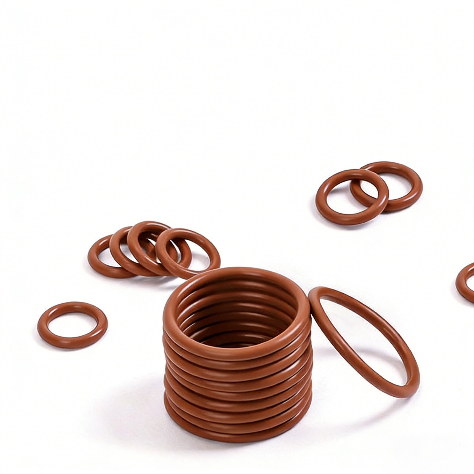 FKM Rubber O Ring 2.5mm Cross Section Brown Sealing Ring 1-195mm ID, 6-200mm OD