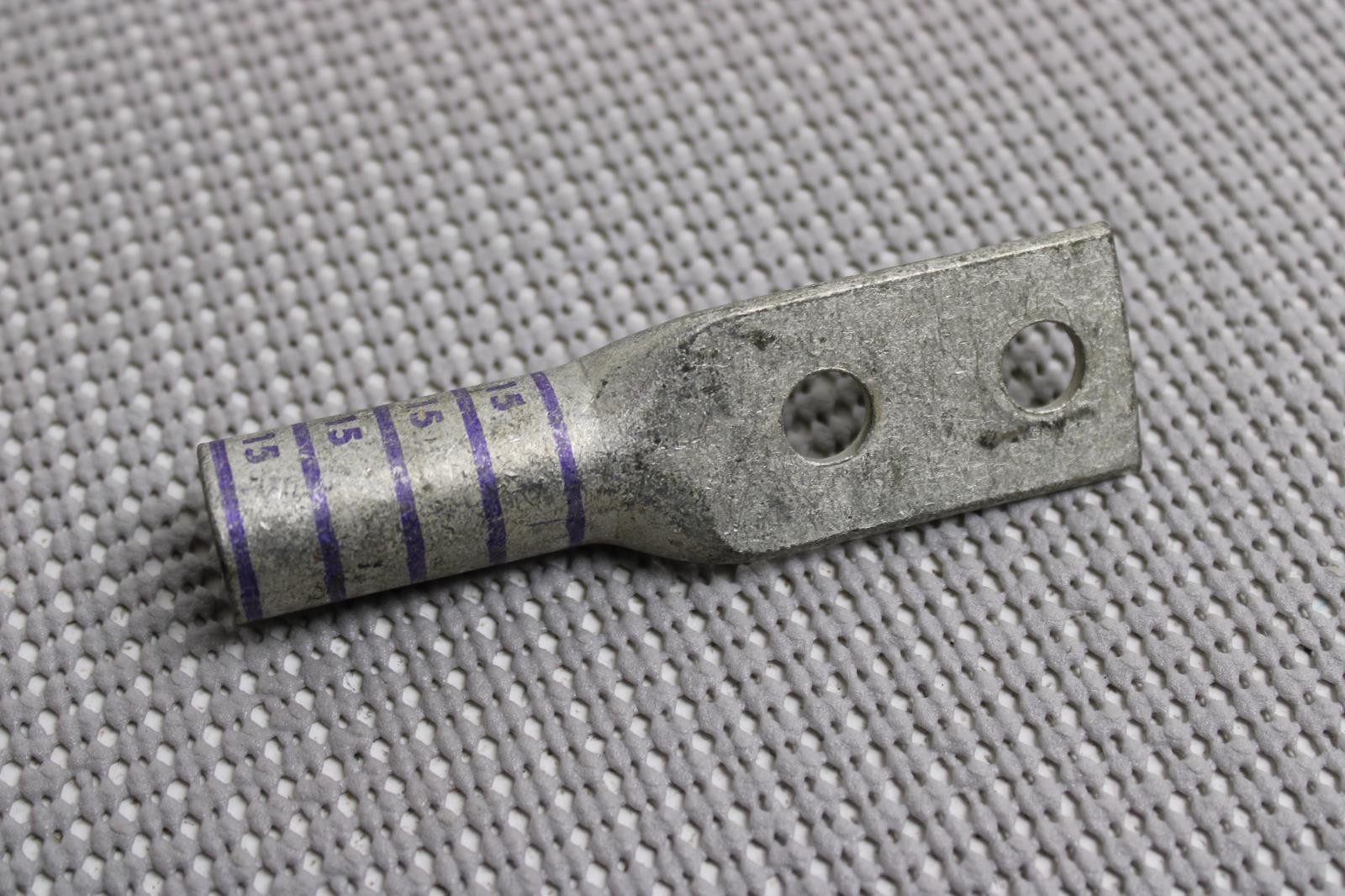 Burndy YAZV282TC38FX- 4/0 Purple Die 15 Two Hole Compression Lug