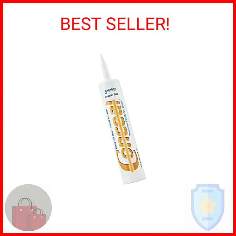 Sashco – 46040 Conceal Textured Wood Caulking, 10.5 oz Cartridge, Harvest Wheat
