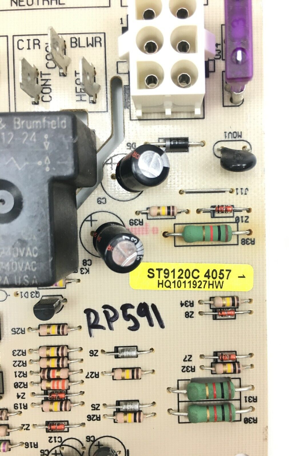 Honeywell ST9120C 4057 Furnace Control Board HQ1011927HW used ref. #RP591**