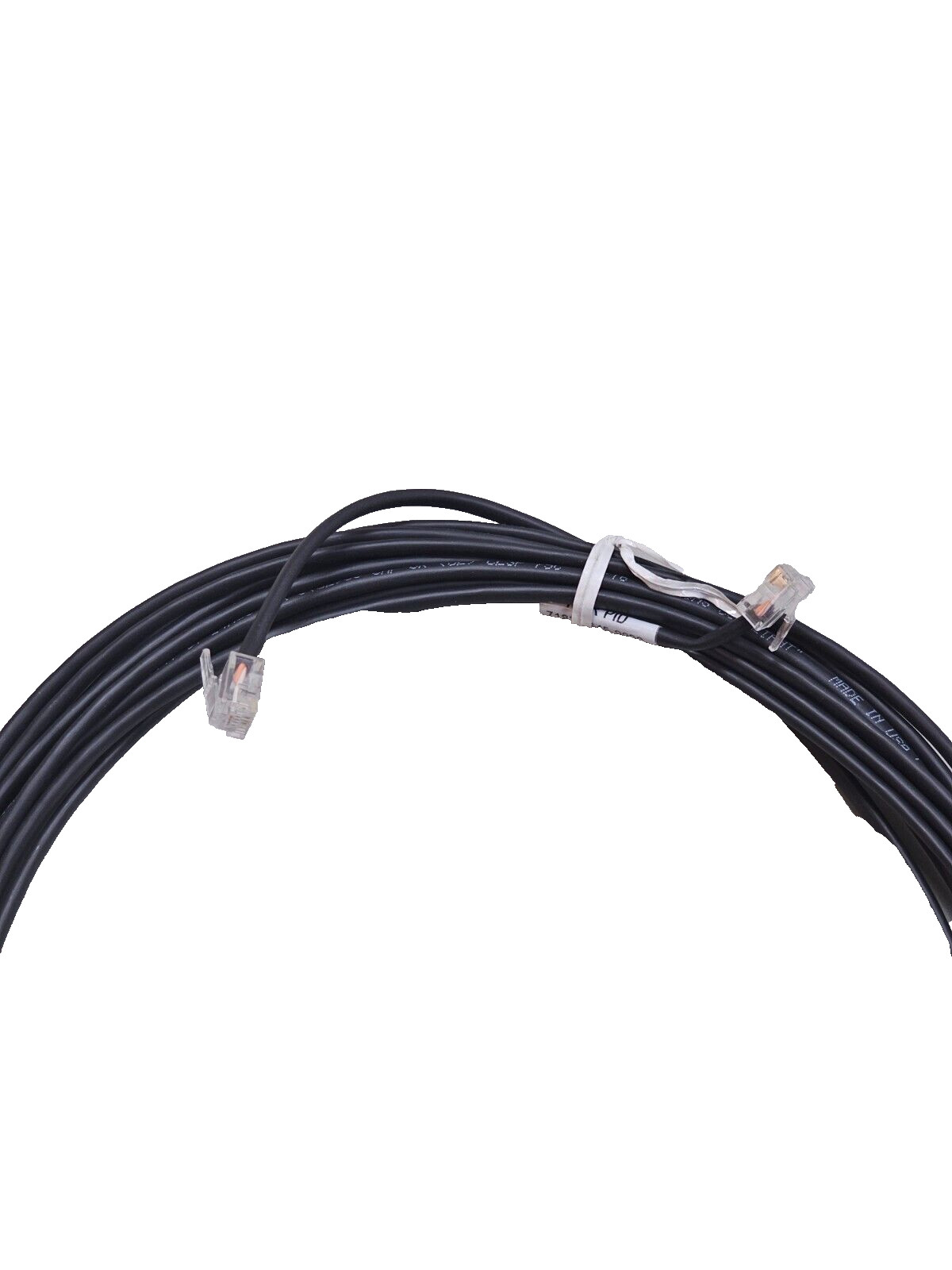 25′ Long RJ12 RJ11 6-pin Serial Cable Fits NCR, Aloha Radiant KDS to Bump Bar