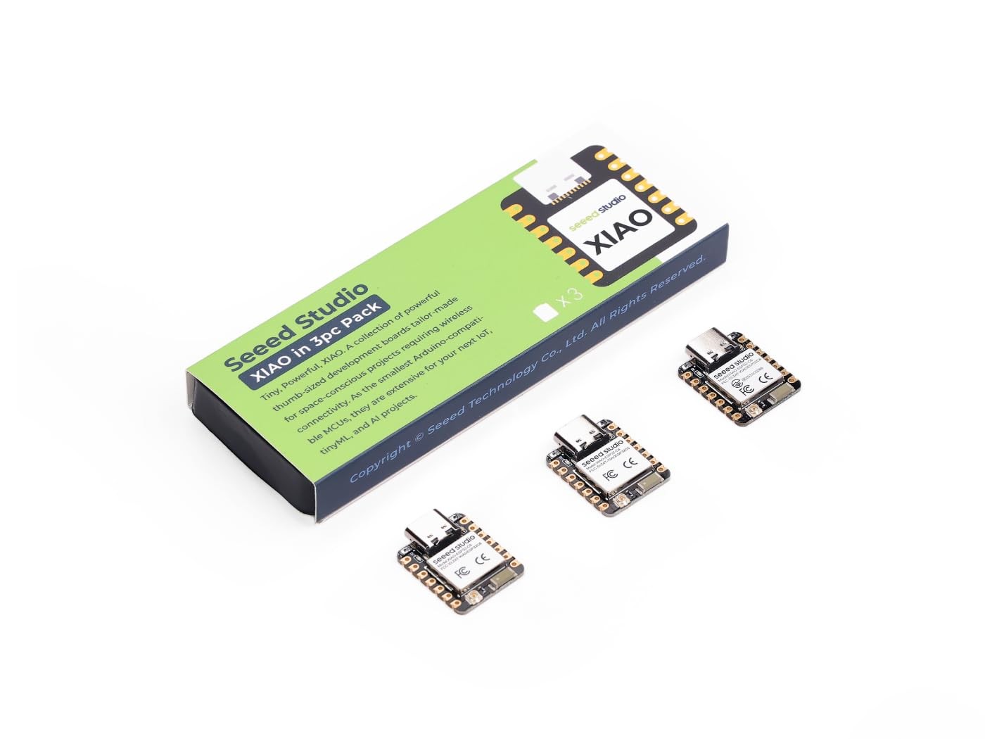 XIAO ESP32C6 3PCS Pack Wi-Fi 6 BLE 5.0 Zigbee Matter Thread Development Board
