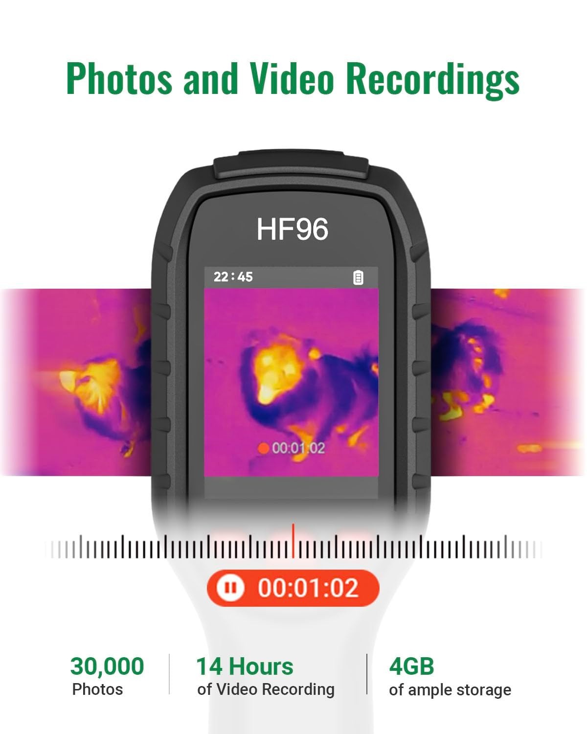 Thermal Camera with AI Scene Detection, Laser Pointer, -4°F~1022°F | 240×240 …