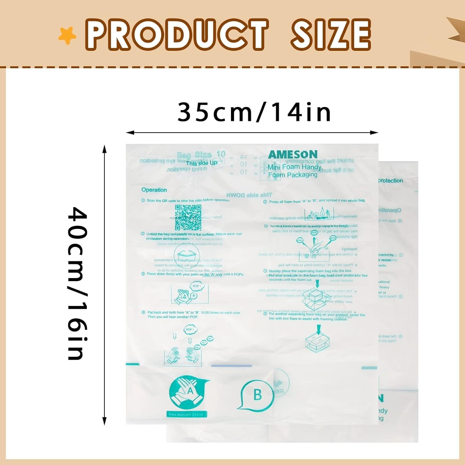 Expanding Foam Shipping Bags – 6PCS 20″x24″ Quick Pack Packaging Solutions