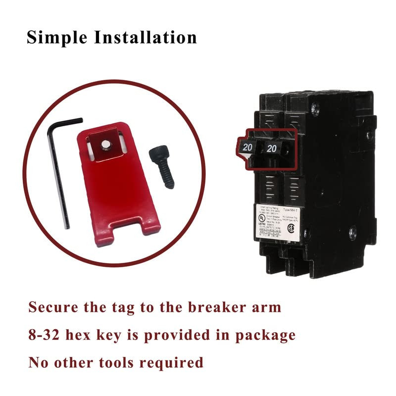 2 Sets Fire Alarm Lockout Kit Metal Panel Lock with Labels Screws & Hex Key