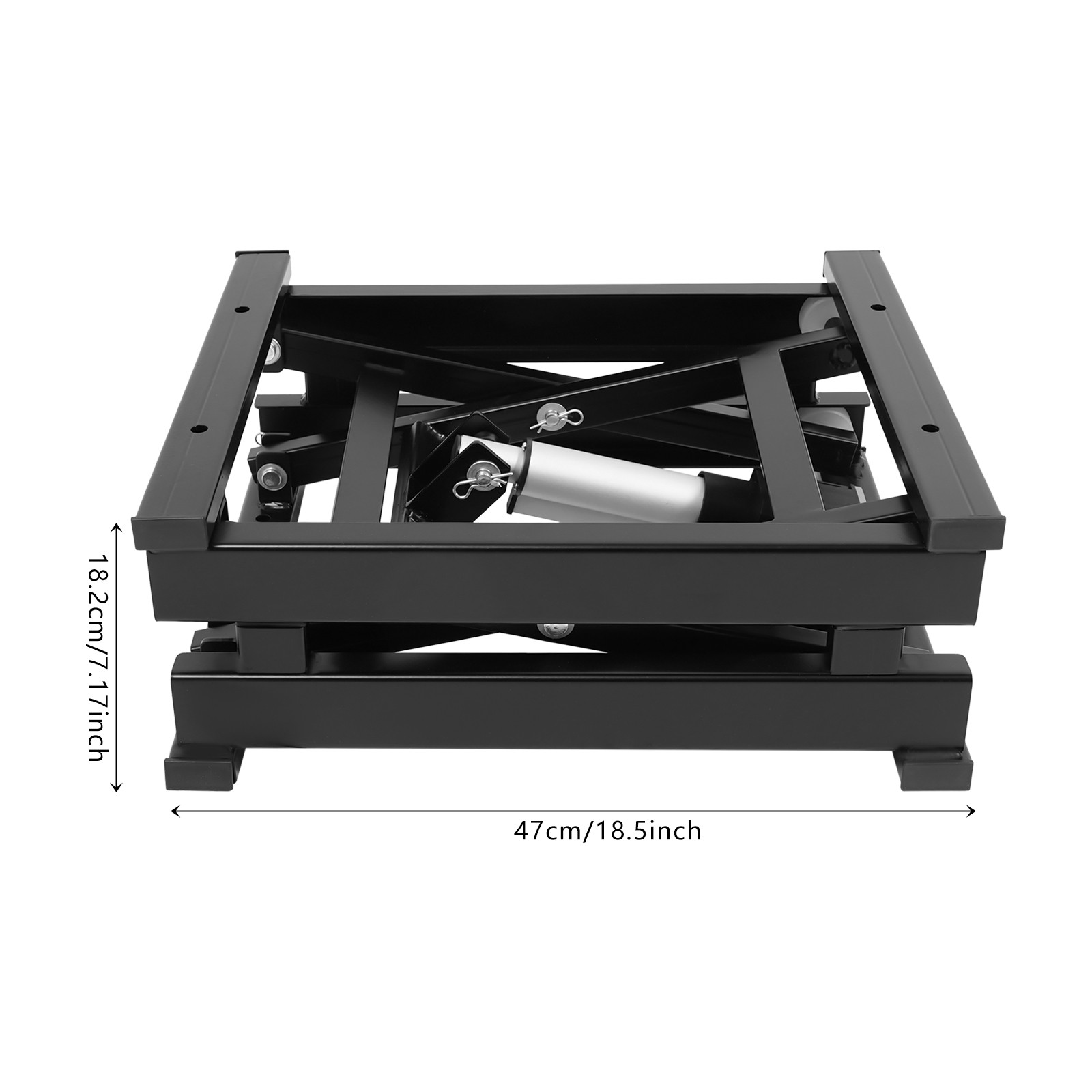 Electric Scissor Lift Table Hydraulic 130 lbs Adjustable Height 7.17-16.14in