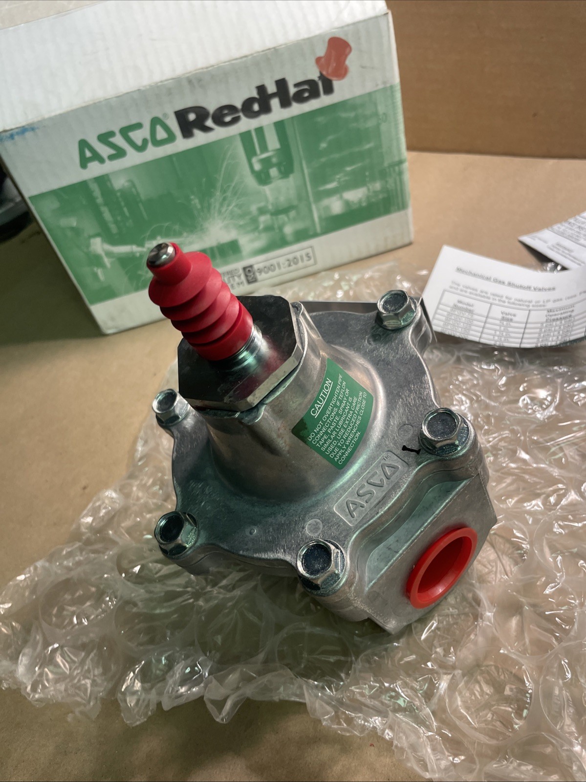 Asco RedHat HV2165852 2Way Release Valve 1″ NPT Natural LP Gas Buckeye BFGV-100
