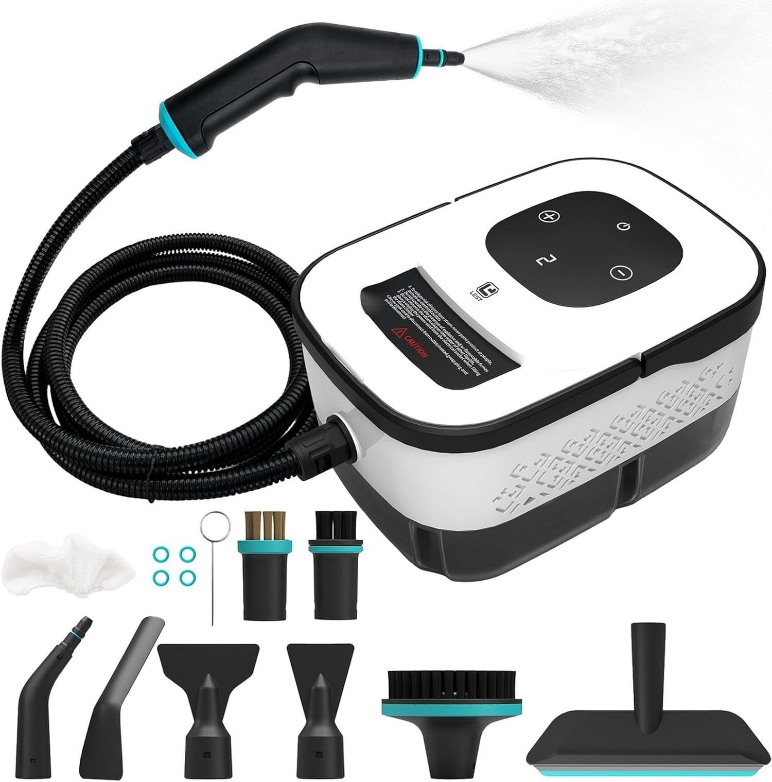 2500W Handheld Steam Cleaner, 6-Speed Portable Steamer with Large Tank & 10 A…