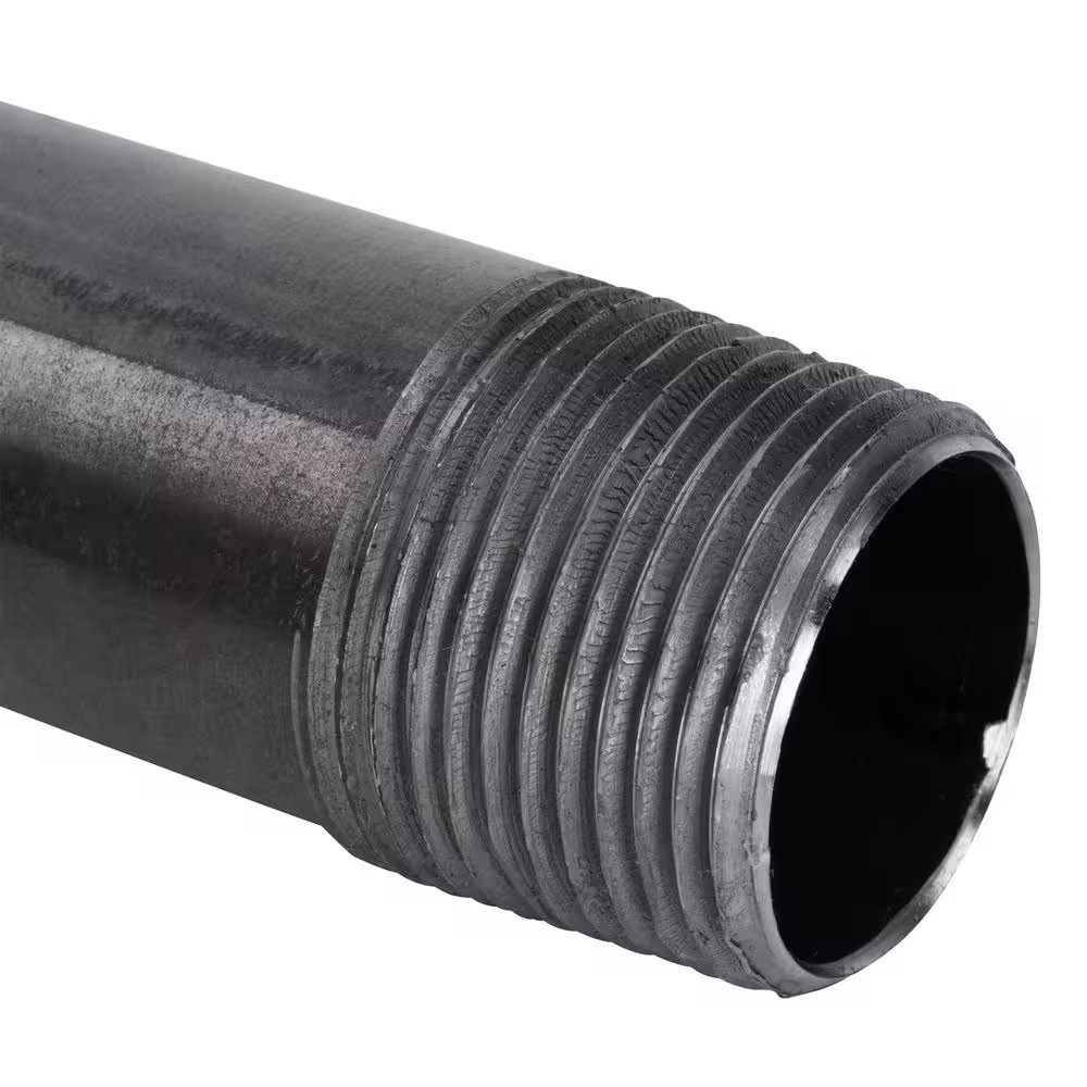 3/4 In. X 4 Ft. Black Steel Sch. 40 Cut Pipe