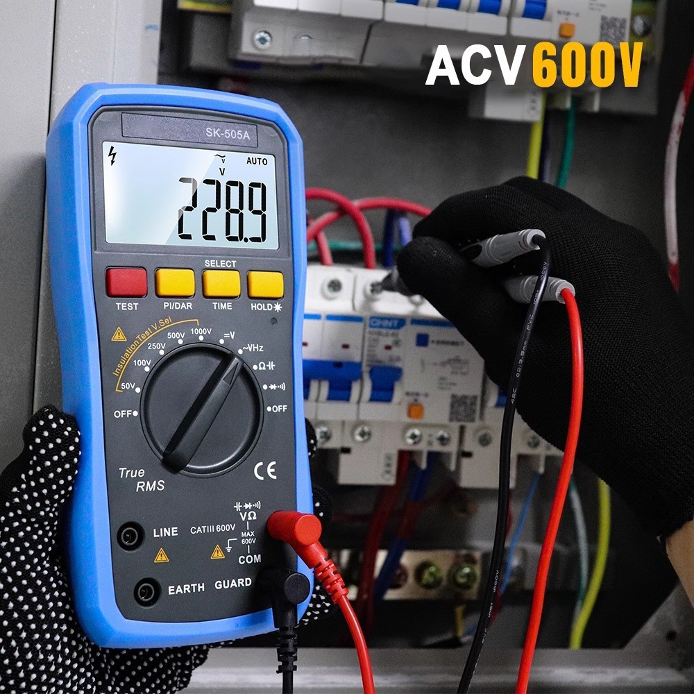 Digital Insulation Resistance Tester Megohmmeter Multimeter 1000V Ohm Voltmeter