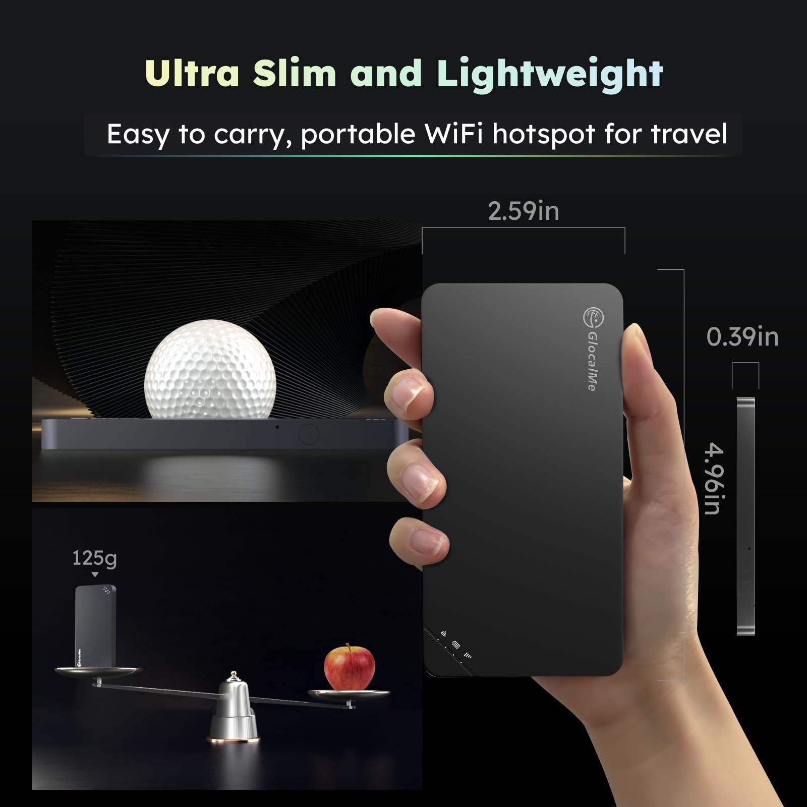 GlocalMe U3 4G LTE Mobile Hotspot, Portable WiFi Hotspot for Travel in 200+ C…