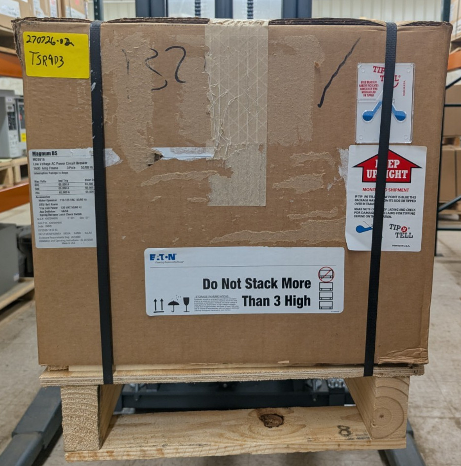 EATON CUTLER-HAMMER MAGNUM DS MDS6163WEA 1600AMP LOW VOLTAGE AC CITCUIT BREAKER