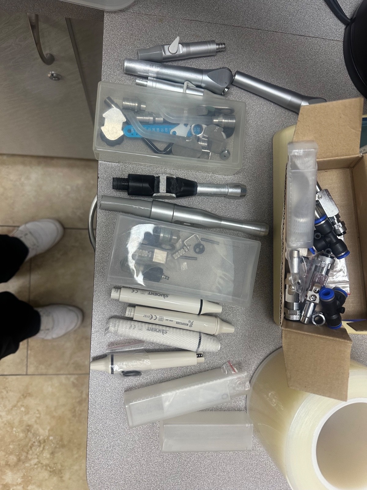 Mixed lot dental parts, suctions, air syringe UNTESTED
