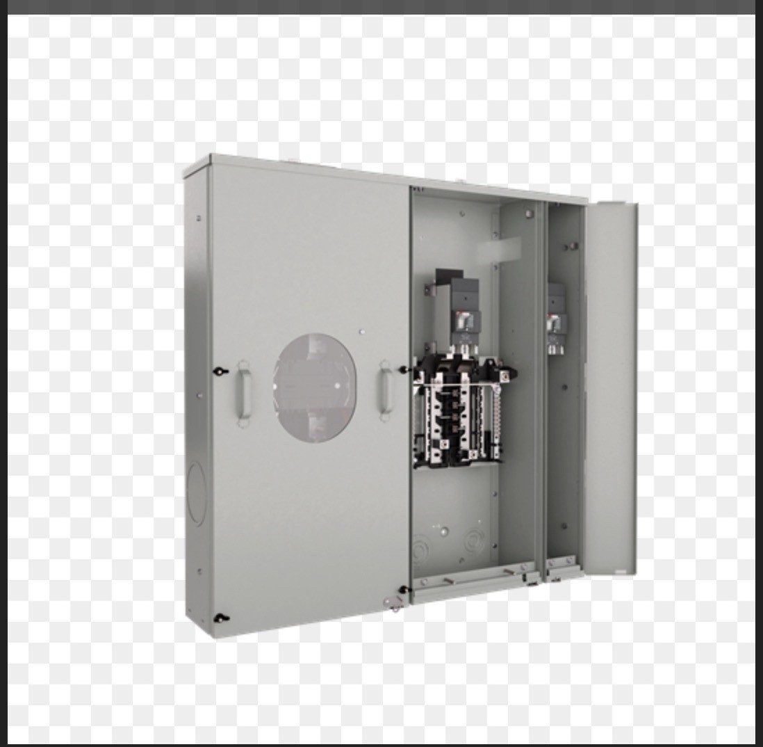 ABB GE TSDR840UFCU 400A METER COMBO 120/240 1PH 22K RINGLESS 8/16 CIR (2 X 200A)