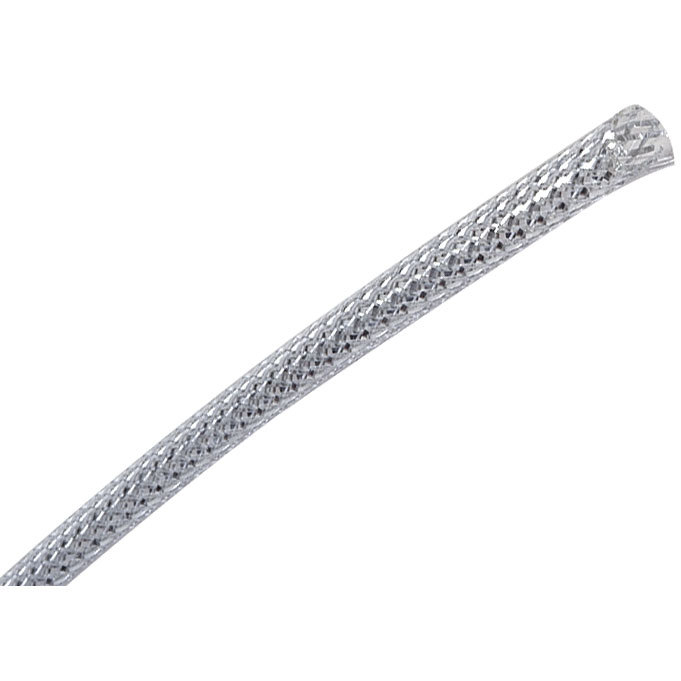 Techflex 3/8″ Expandable Sleeving 25 ft. Chrome