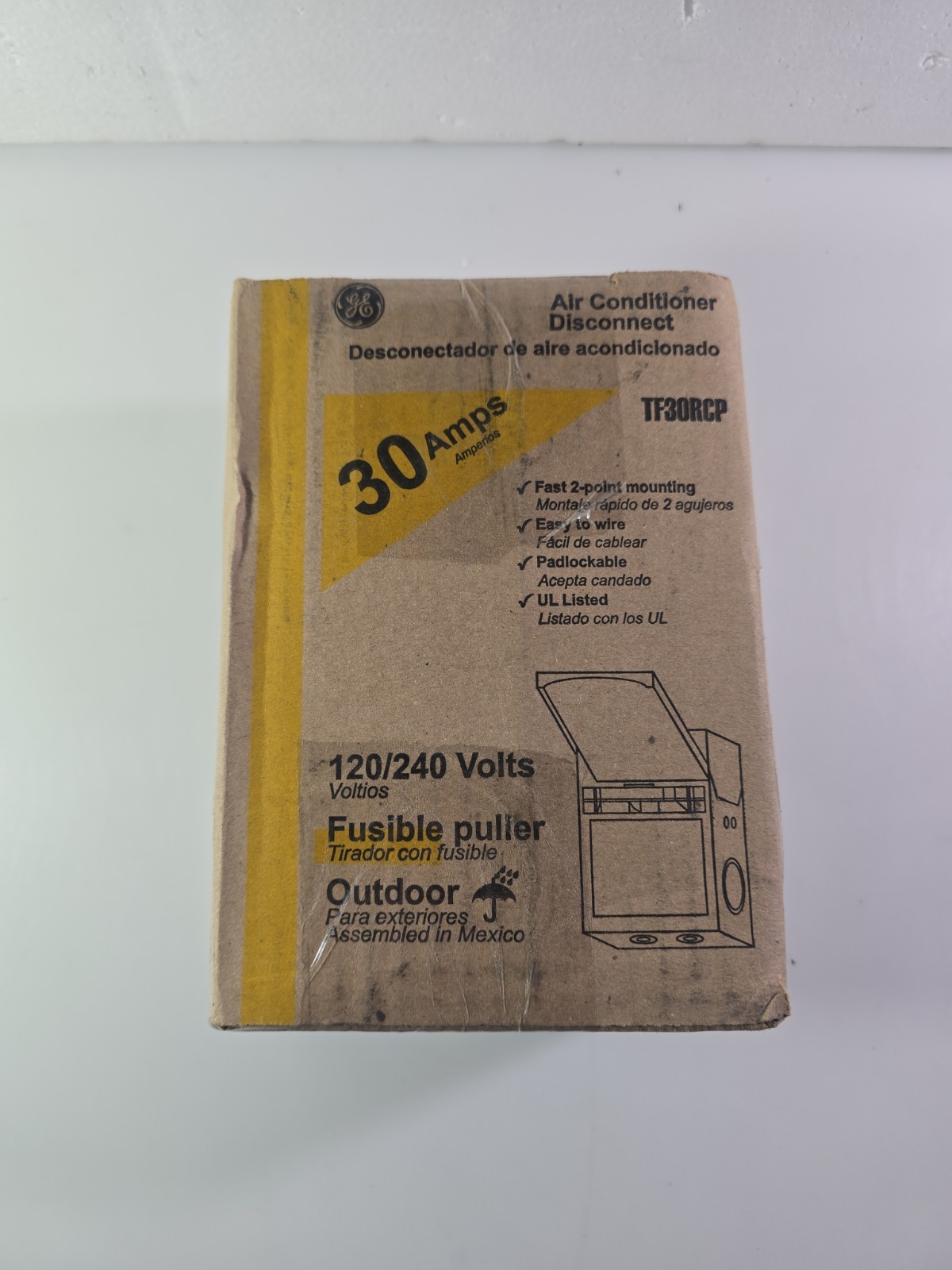 GE AC Disconnect Outdoor Switch 30A 120/240V TF30RCP