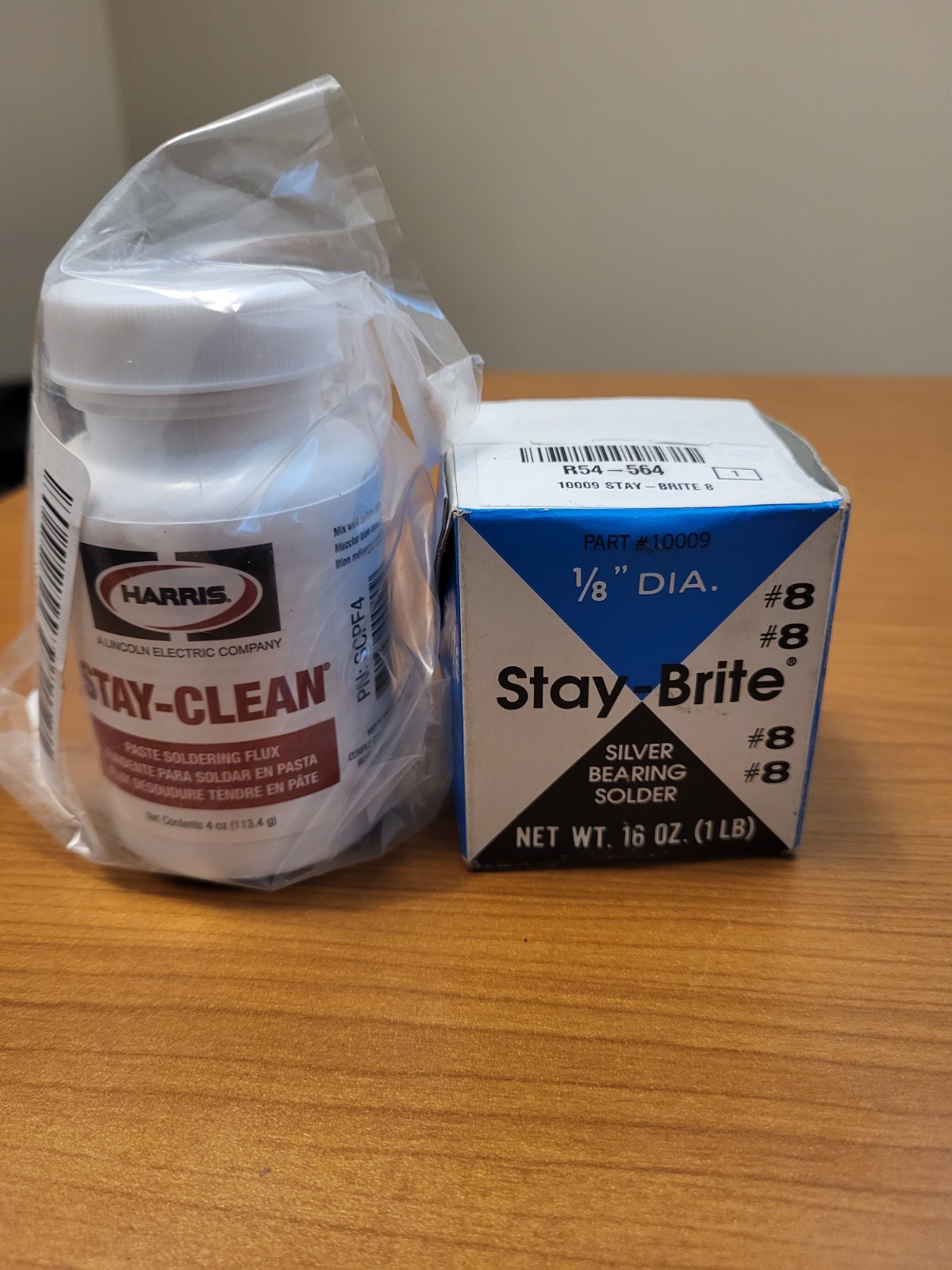 Stay-Brite #8 1/8″ x 1 Lb. Silver Solder SB861 And Stay-clean Flux.