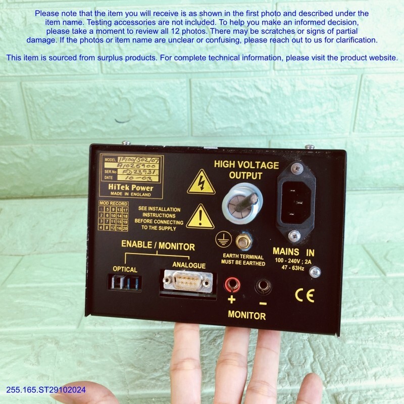 HiTek Power IP100/502/07 A1025900, ION PUMP SUPPLY as photos, SN:9577, FedExDHL