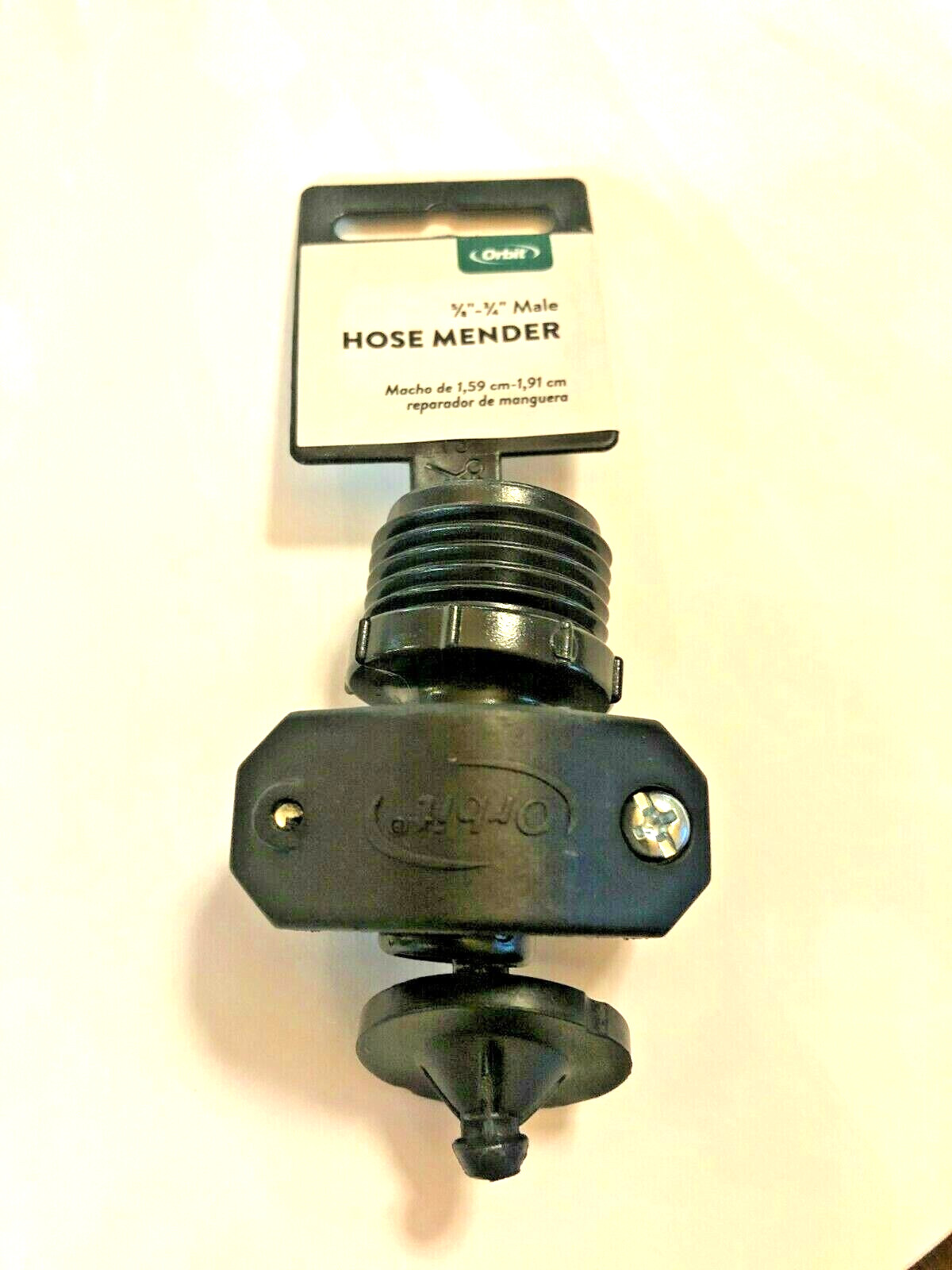 Garden Hose Repair Coupling, Male End, For Hose With 5/8 & 3/4 Inside Diameter