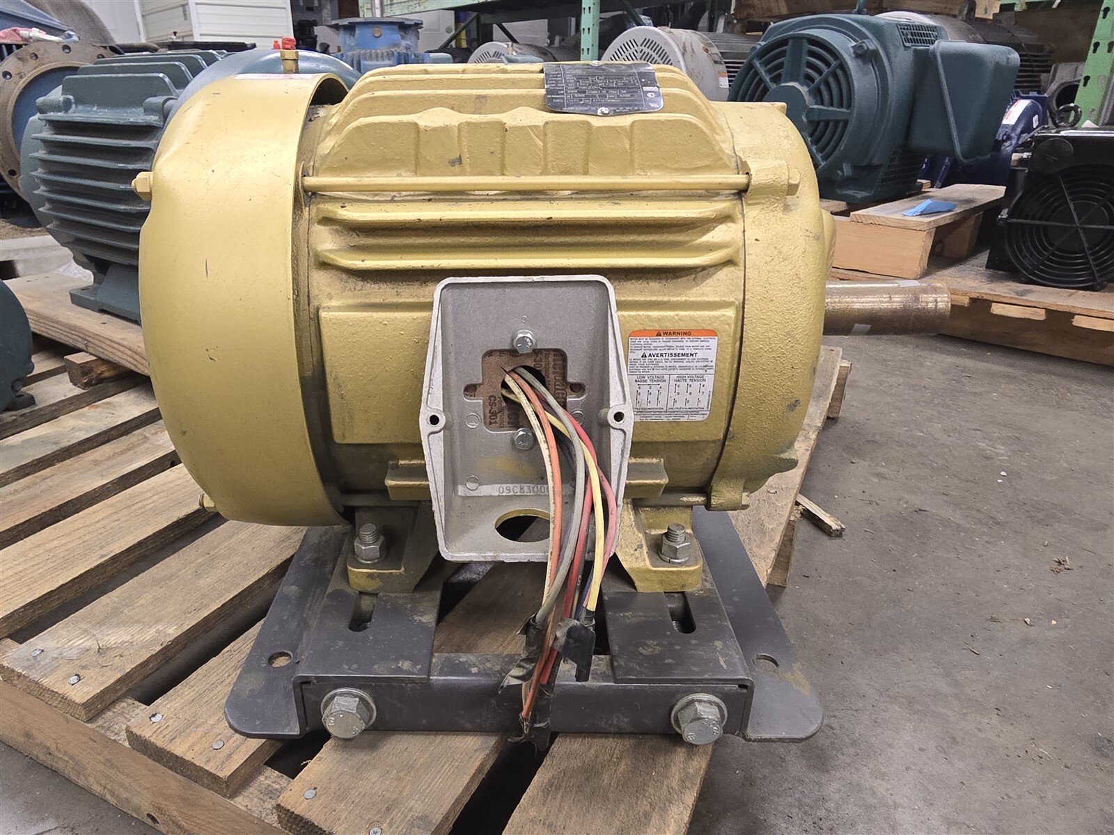 Baldor EM2333T-NYB 15HP AC Motor 1800RPM 4P 3PH 254T 230/460V TEFC 60Hz