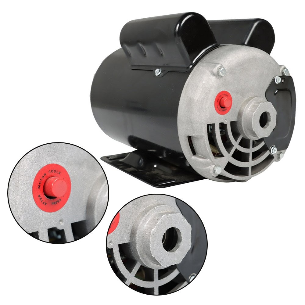 Compressor Duty Electric Motor 1Phase 3450RPM 56HZ Frame 7/8″ Shaft 230V 5HP USA