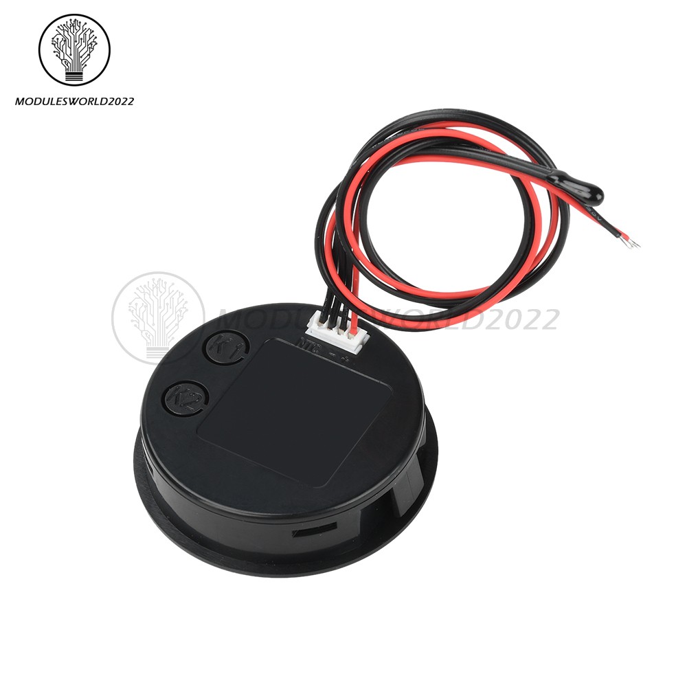LCD Digital Battery Level Indicator Voltage Power Percentage Temperature Display