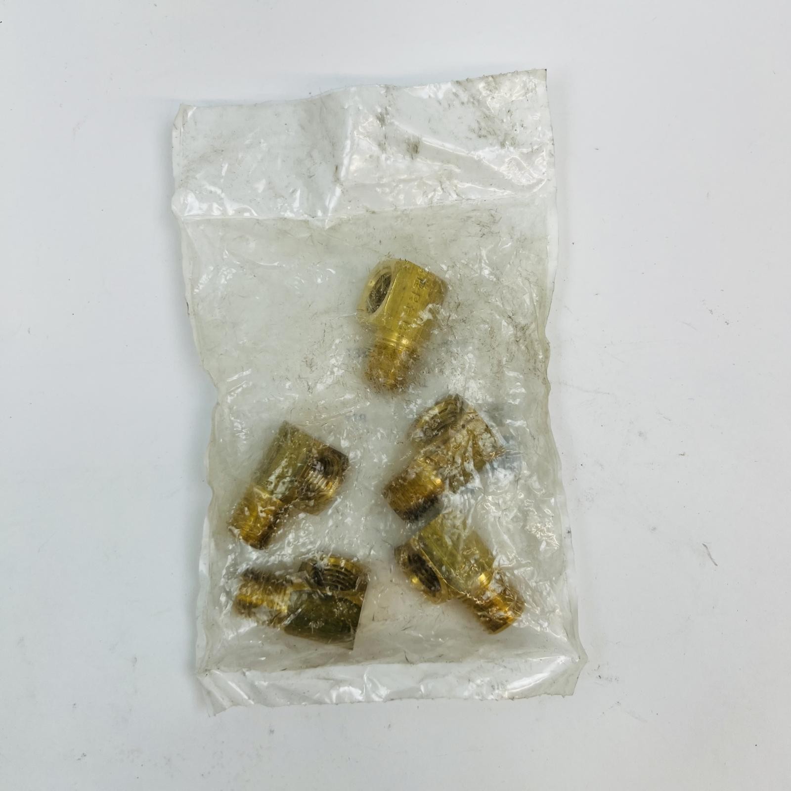 (Lot of 5) Brass 1/4″ 90° Street Elbow Pipe Fittings – Made in USA