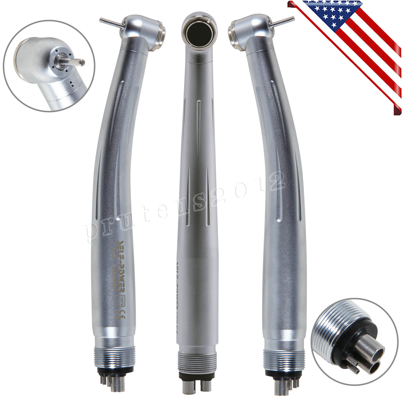 10pcs NSK Style Dental Pana Max High Speed Handpiece 4 Hole Push Button