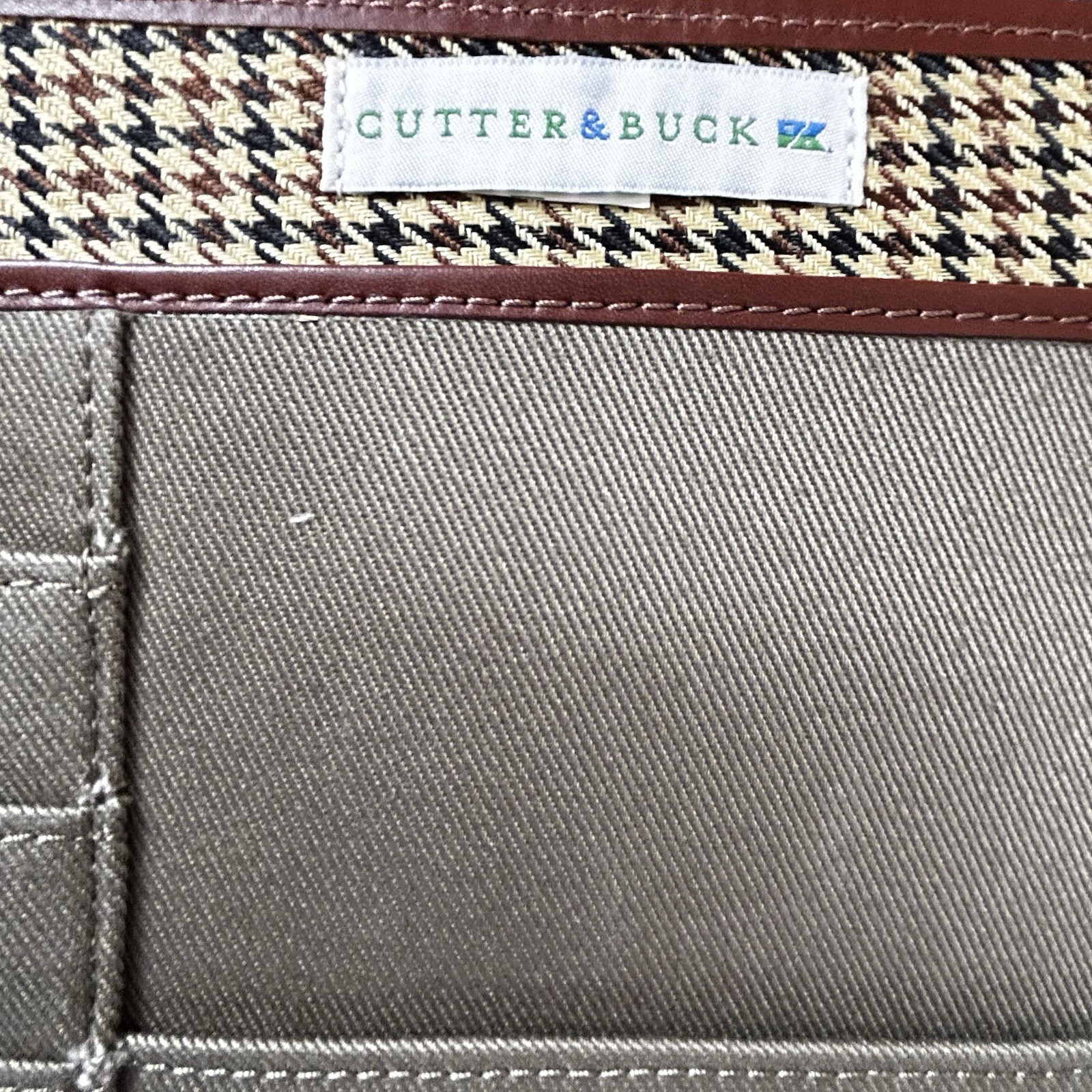 Cutter & Buck Leather And Canvas Pad folio Notepad Notebook