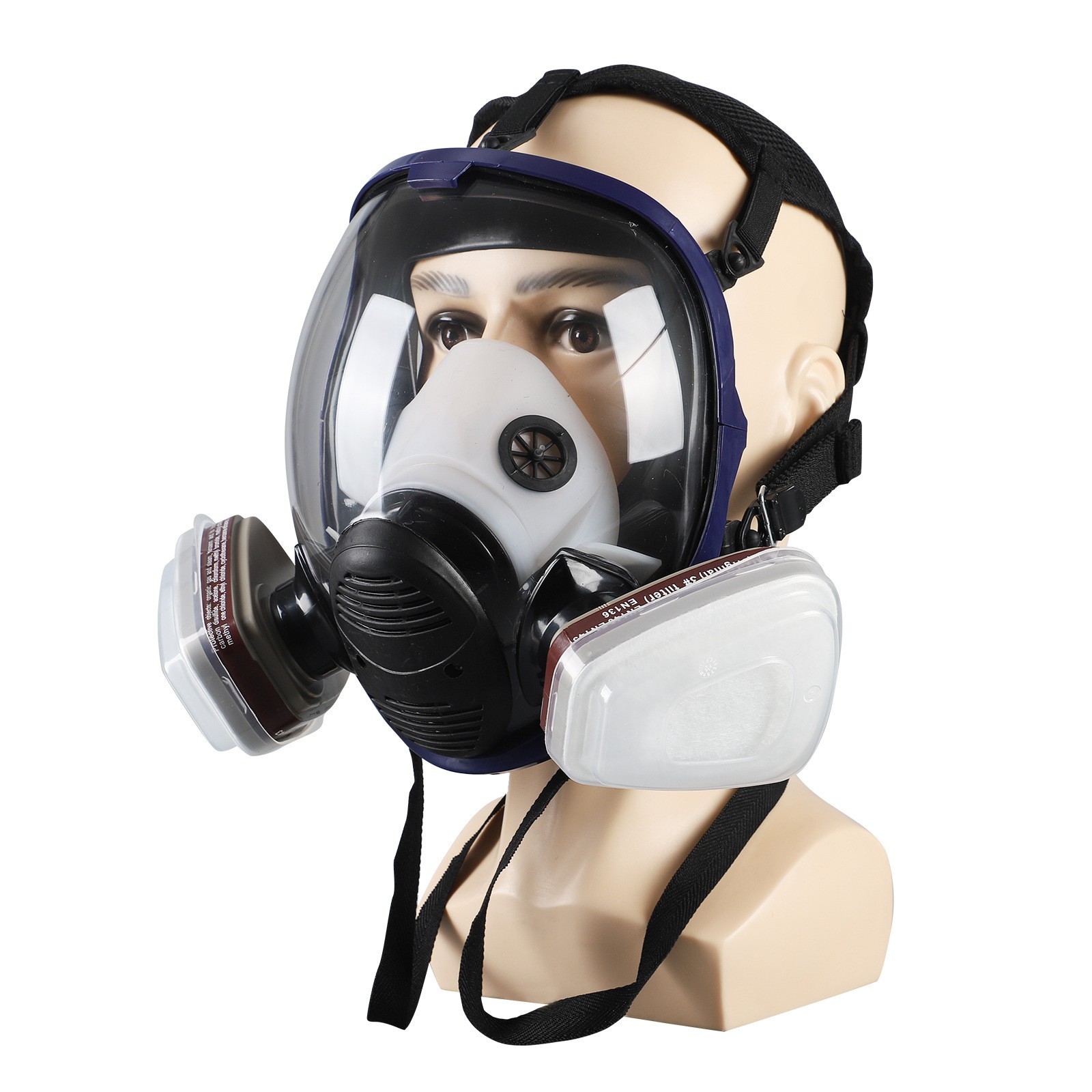 Facepiece Reusable Respirator 15 in 1 Full Face Gas Mask For Painting Spraying