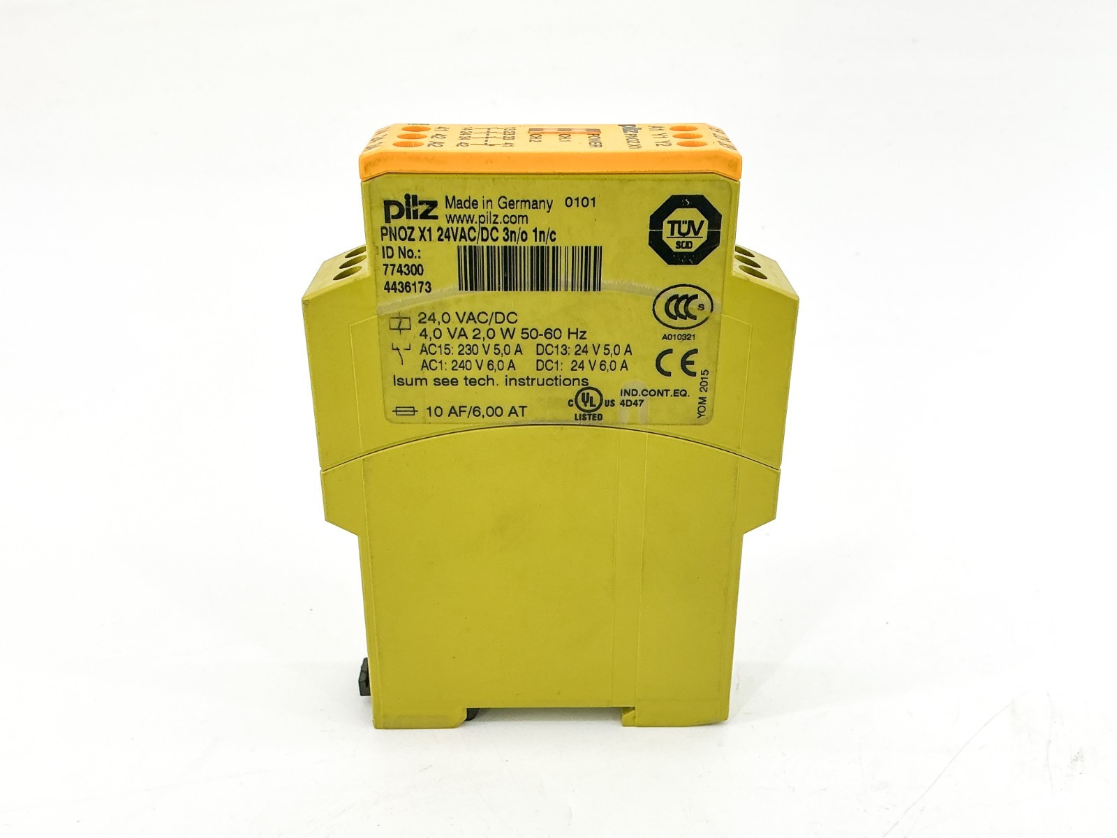 New Pilz PNOZ X1 24VAC/DC 3N/O 1N/C Safety Relay 24V 2W 774300 – No Box