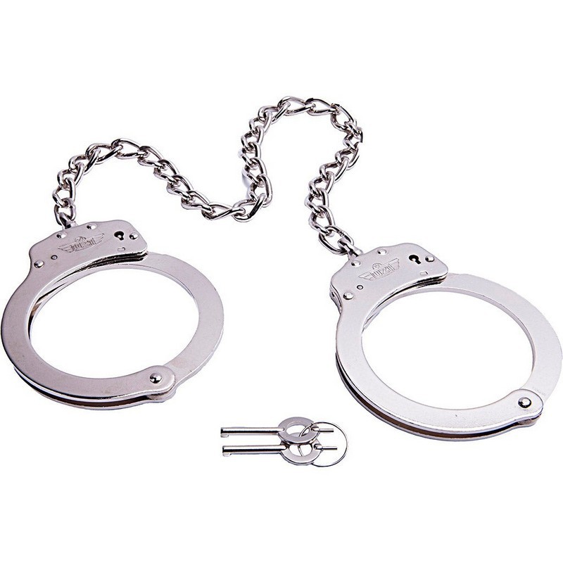 UZI HC-LEG 16-Inch Twist Chain Double-Lock Leg Iron Cuffs
