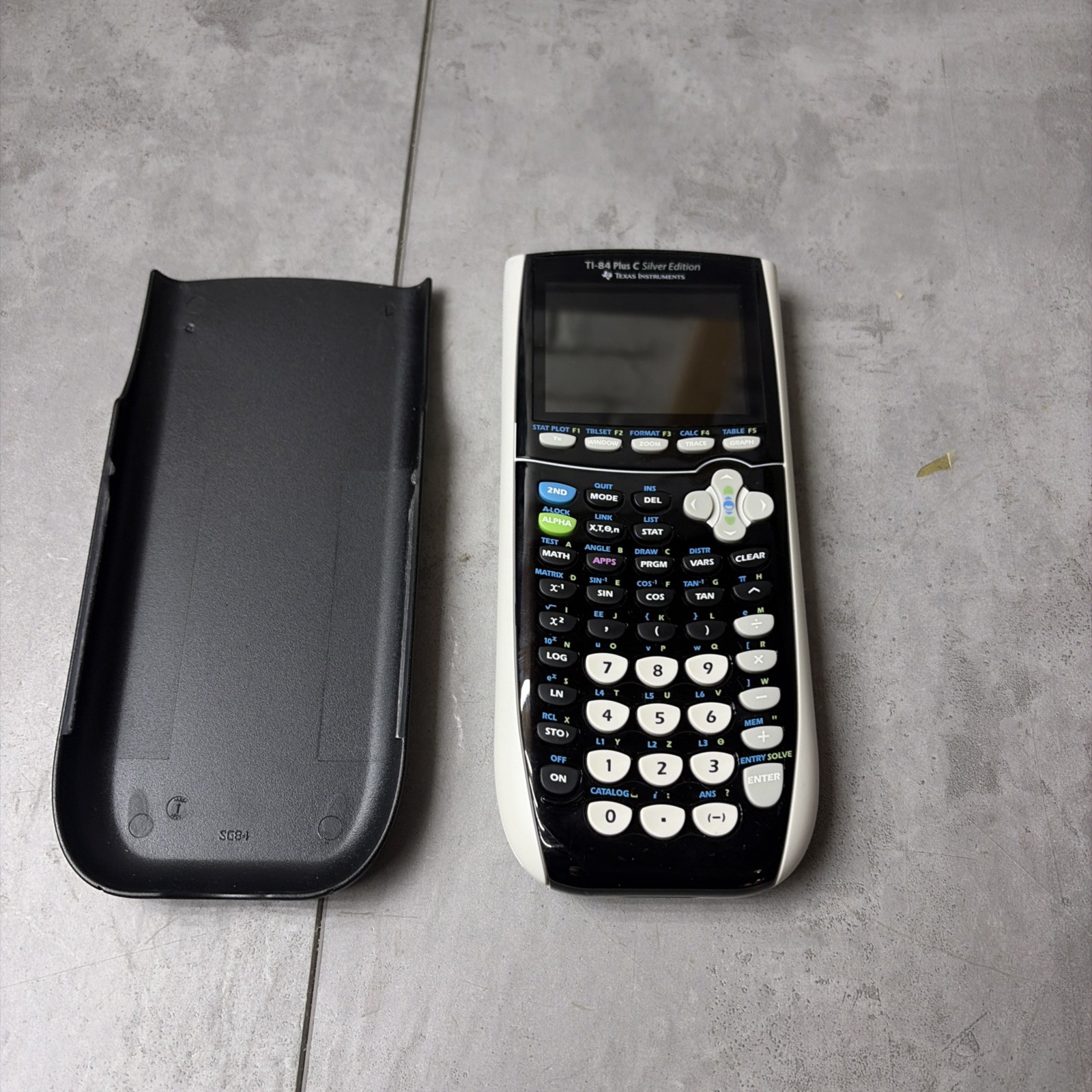 Texas Instruments TI-84 Plus C Silver Edition Graphing Calculator No Charger