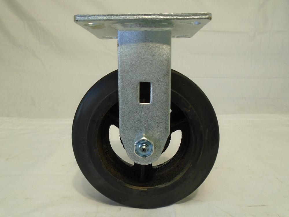 6″ x 2″ Swivel Caster Kingpinless Rubber Wheel on Steel Hub(2) Rigid (2)Tool Box
