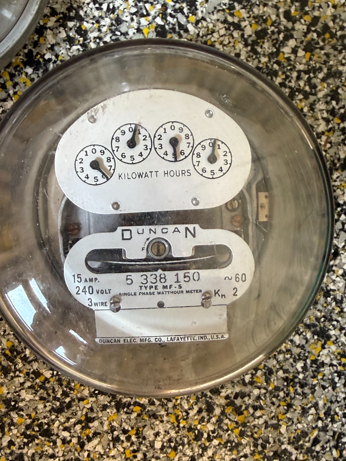 Electrical Meter. 15 AMP 240 Volt 3 Wire