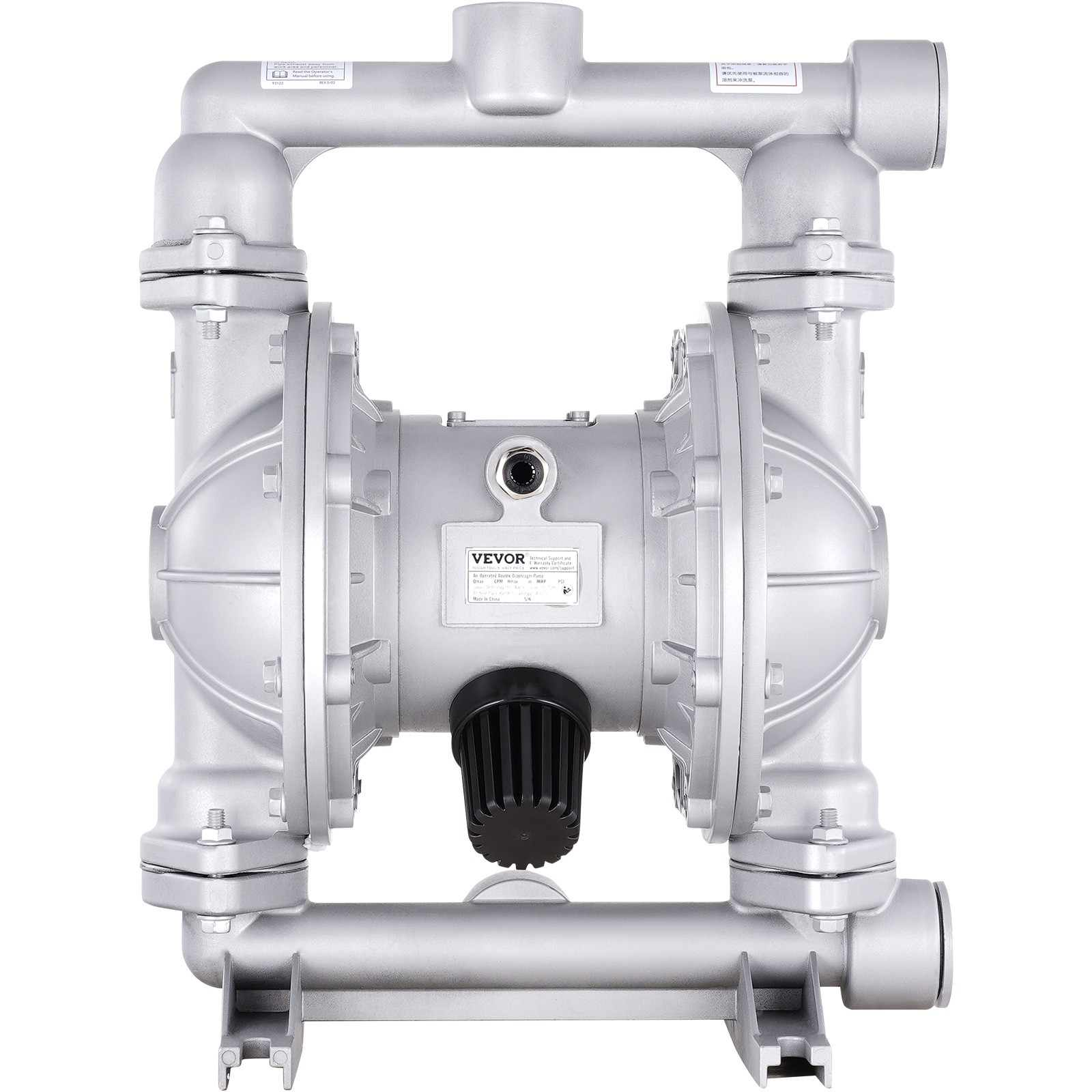 Air Operated Double Diaphragm Pump 44 GPM Max 115 PSI Air Waste Oil Pump
